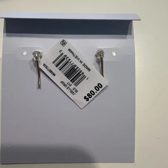 NWT-Kendra Scott Joelle Gold Drop Earrings Ivory Mother of Pearl - Picture 3 of 3